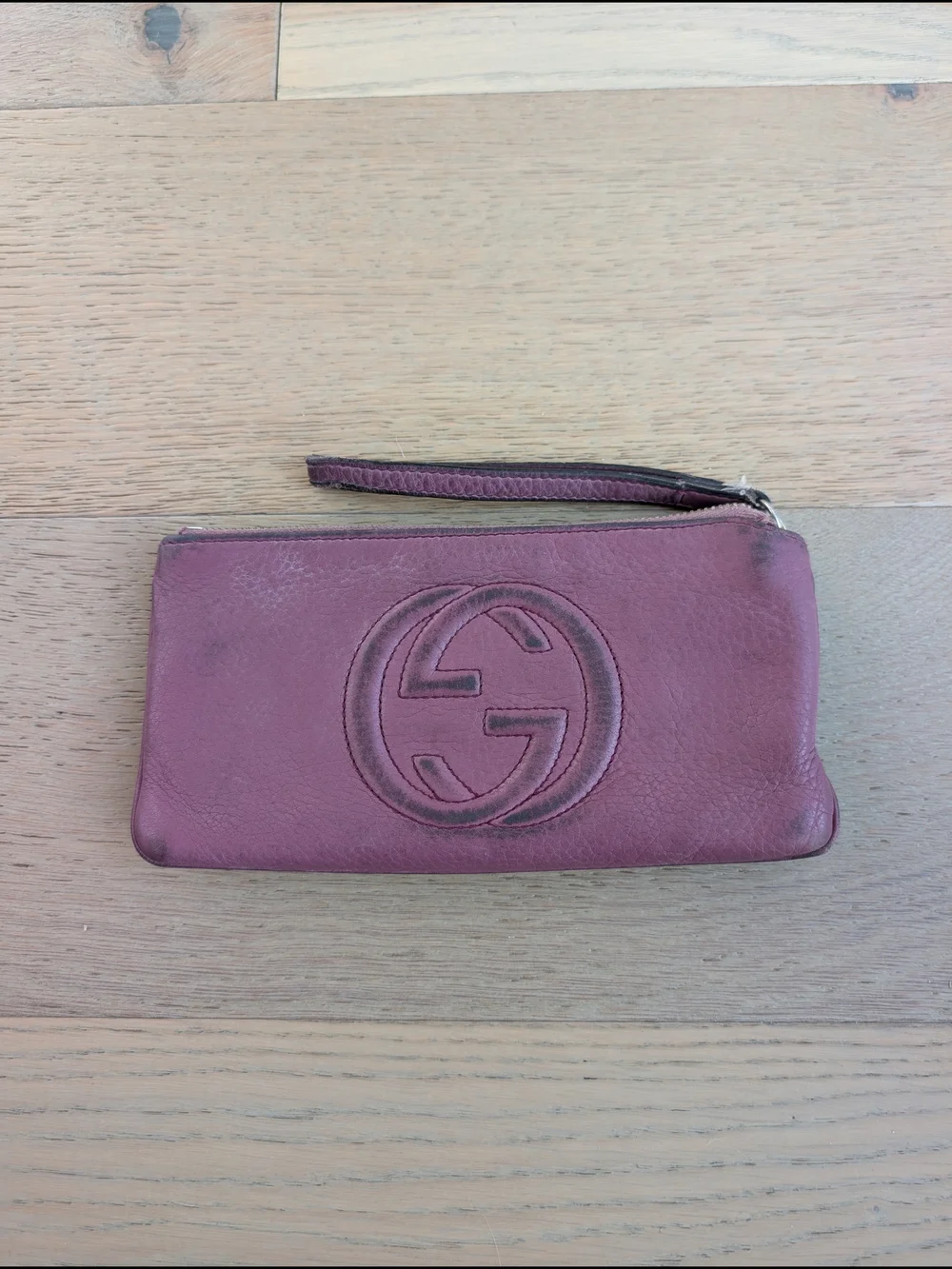 Gucci Purple Leather Wristlet Wallet - Picture 1 of 6